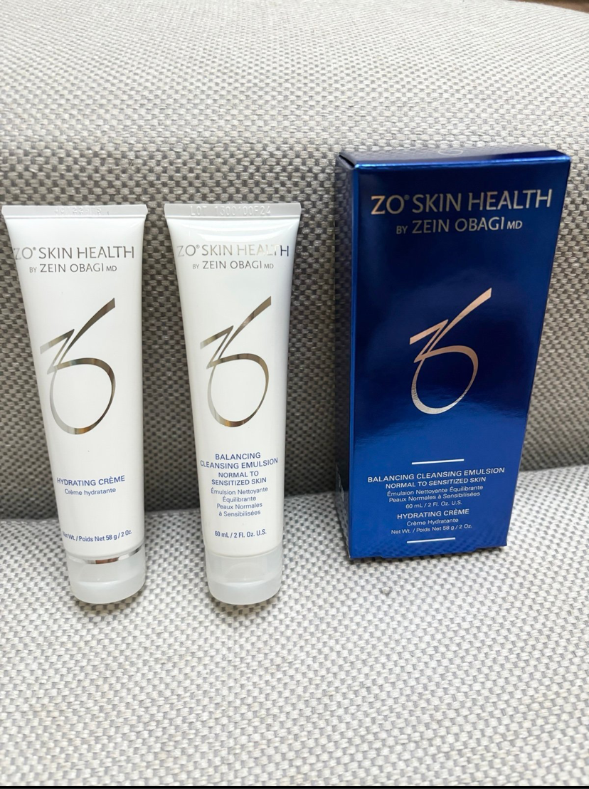 ZO Skin Health Hydrating Crème With Balancing Cleansing Emulsion Combo Set 2026