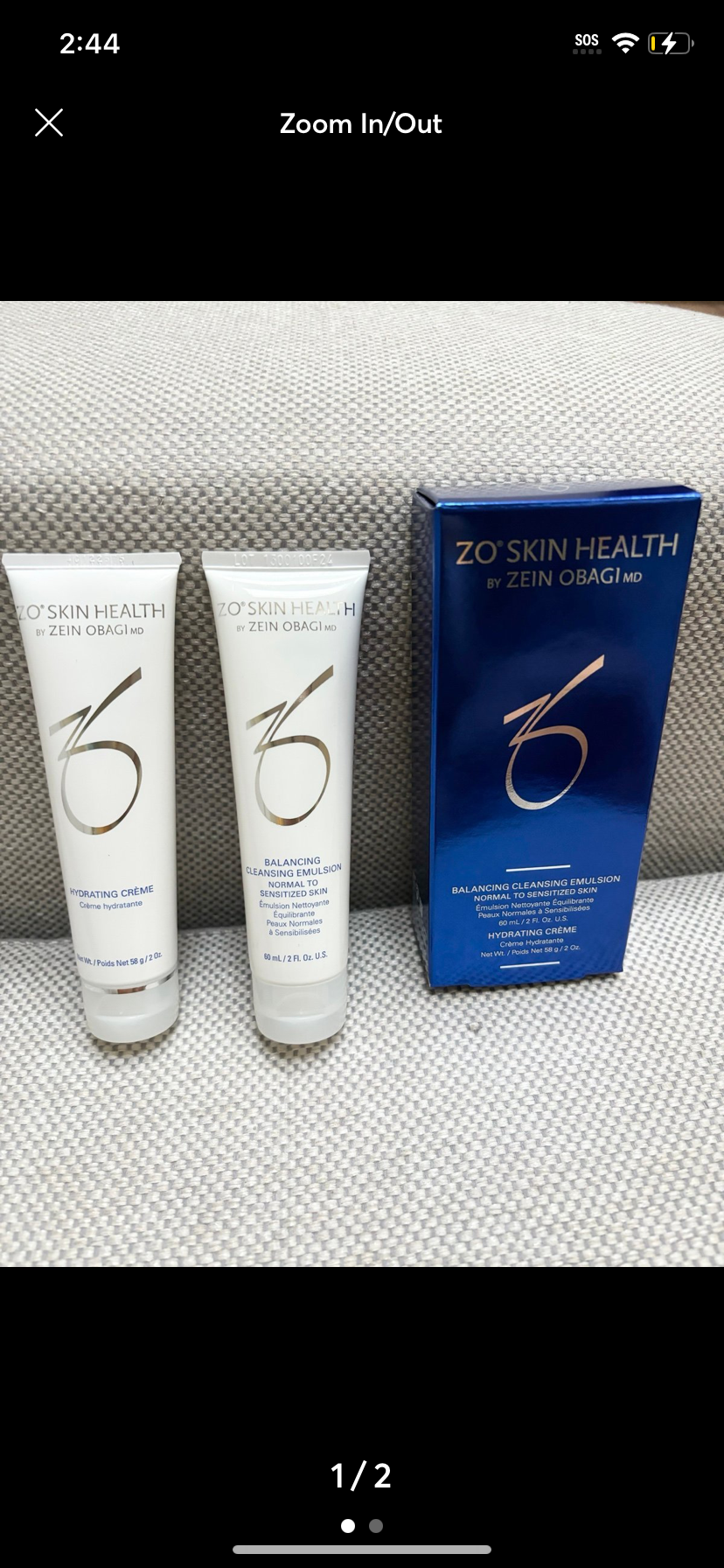 ZO Skin Health Hydrating Crème With Balancing Cleansing Emulsion Combo Set 2026